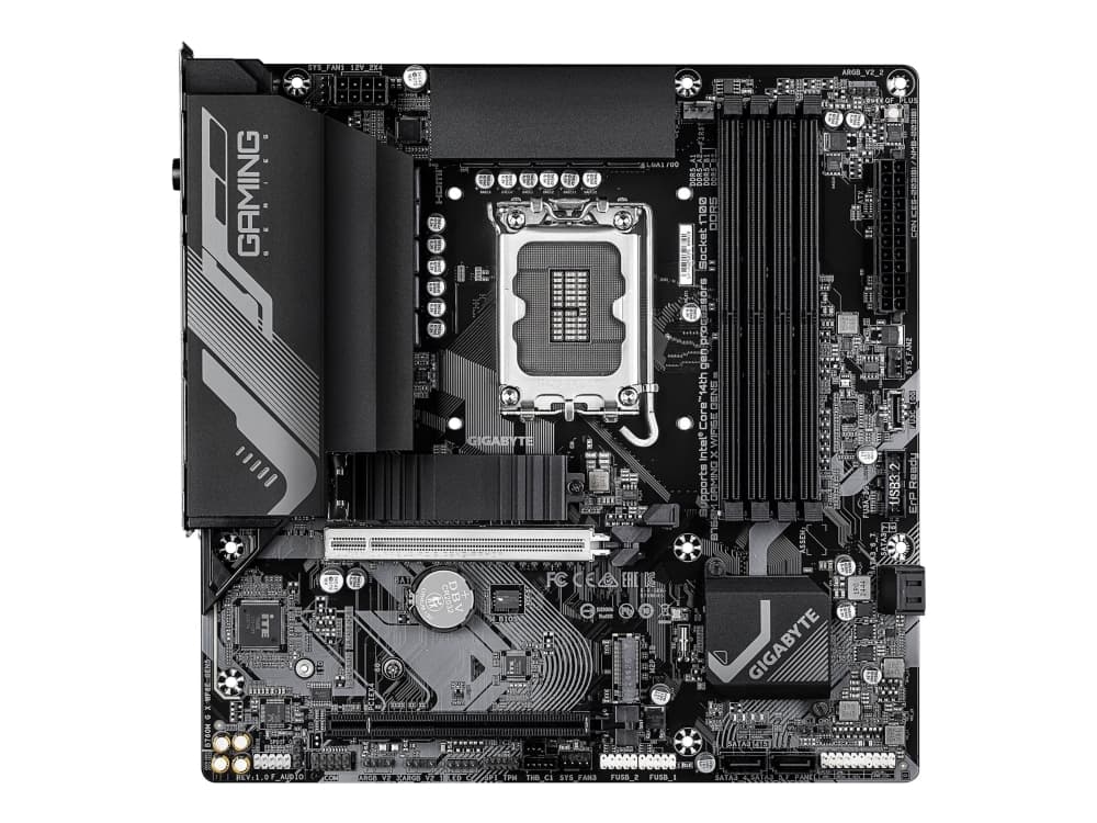 GIGABYTE B760M GAMING X WIFI6E GEN5, Intel, LGA 1700, Intel® Celeron®, Intel Core i3 12th Gen, Intel Core i3 13th Gen, Intel Core i3 14th Gen, Intel..., LGA 1700, DDR5-SDRAM, 256 GB