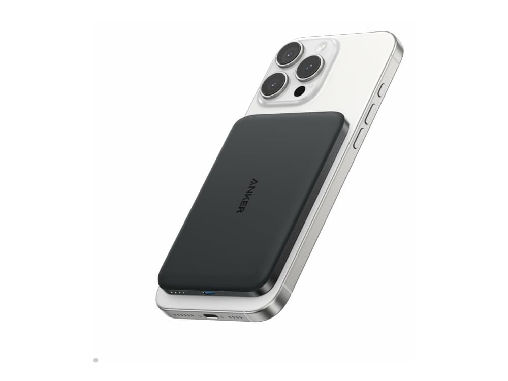 Anker A1665, 5000 mAh, Langaton lataaminen, musta
