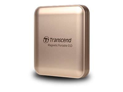 Transcend ESD420, 1 TB, USB Type-C, 2000 MB/s, 20 Gbit/s, salasanasuojaus, kultainen