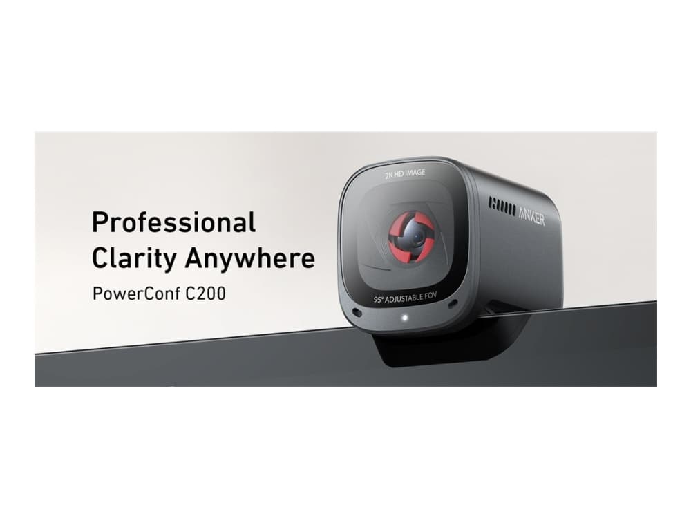 Anker A3369011, 2048 x 1080 pikseliä, Full HD, YUV, MJPEG, USB, musta