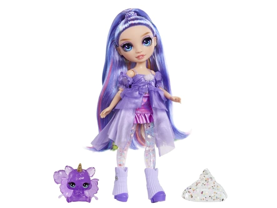 Rainbow High Rainbow Shimmers with Slime Fashion Doll - Violet (purple), Muotinukke, Naaras, 4 vuosi/vuosia, Poika/tyttö, 280 mm, Monivärinen