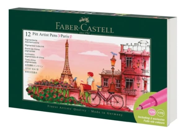 Faber-Castell Pitt Artist, 12 väriä, Valikoidut värit, 12 kpl, Pahvilaatikko