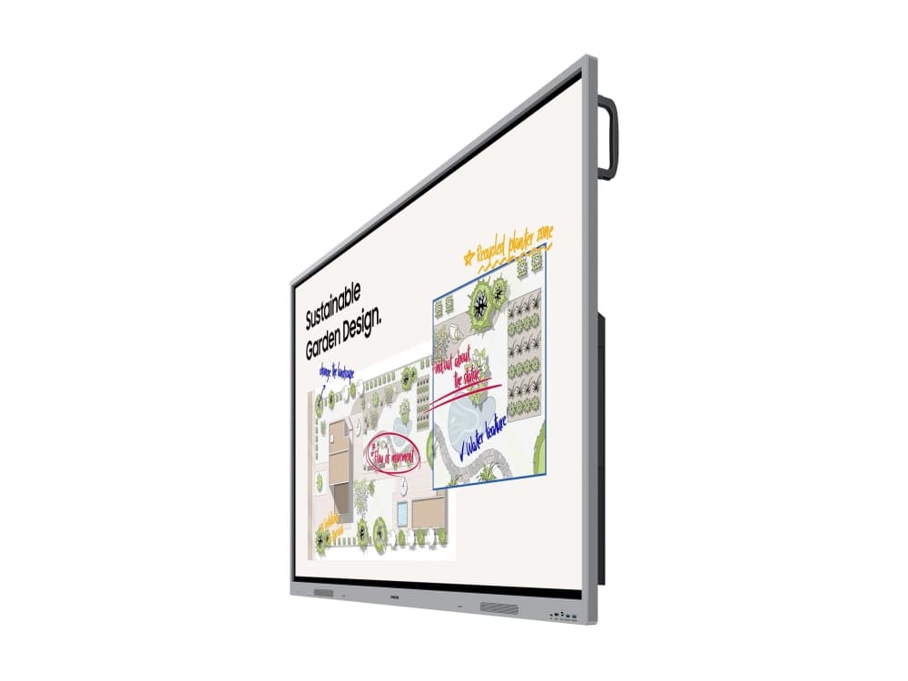 Samsung Interactive Display WE65FX - 65 diagonaaliluokan WEFX-sarjan LED-taustavalaistu LCD-paneelinäyttö - koulutus/yritystoiminta - sisäänrakennettu interaktiivinen valkotaulu, kosketusnäyttö (monikosketuskäyttö) - 4K UHD (2160p) 3840 x 2160
