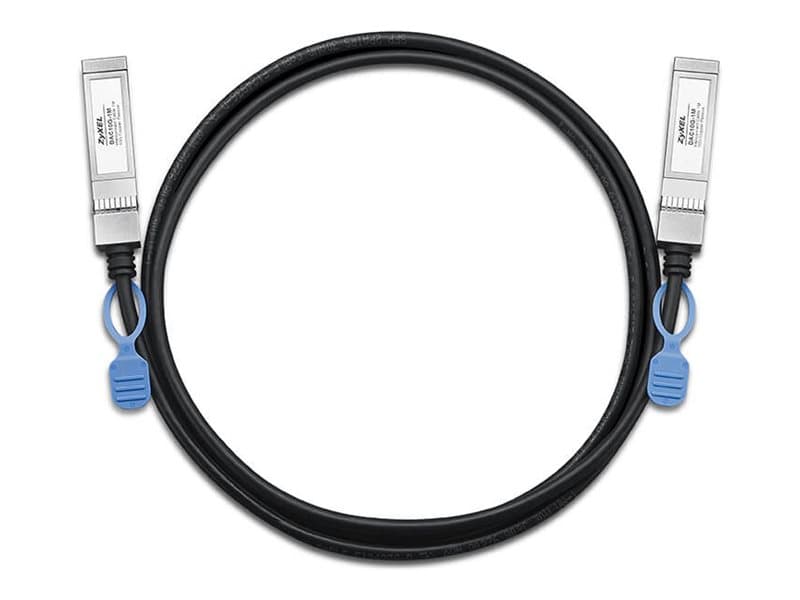 Zyxel DAC10G - 10GBase direct attach kaapeli - SFP+ SFP+:sta SFP+:aan - 1 m