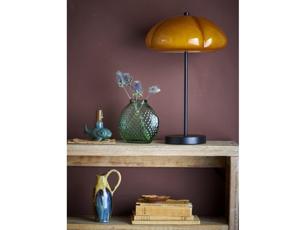 Bloomingville Creative Collection Kinoko bordslampa, gul, metall