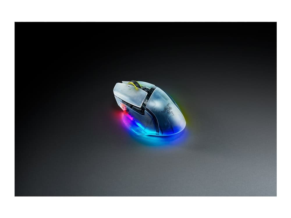 Razer Basilisk V3 Pro 35K, Oikeakätinen, Optinen, RF Wireless + Bluetooth + USB Type-A, 35000 DPI, Valkoinen