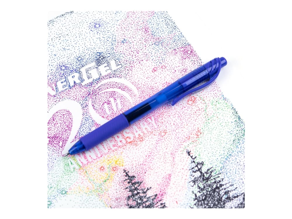 Pentel BL107-C, Sisäänvedettävä geelikynä, Sininen, Sininen, 0,7 mm, 1 kpl