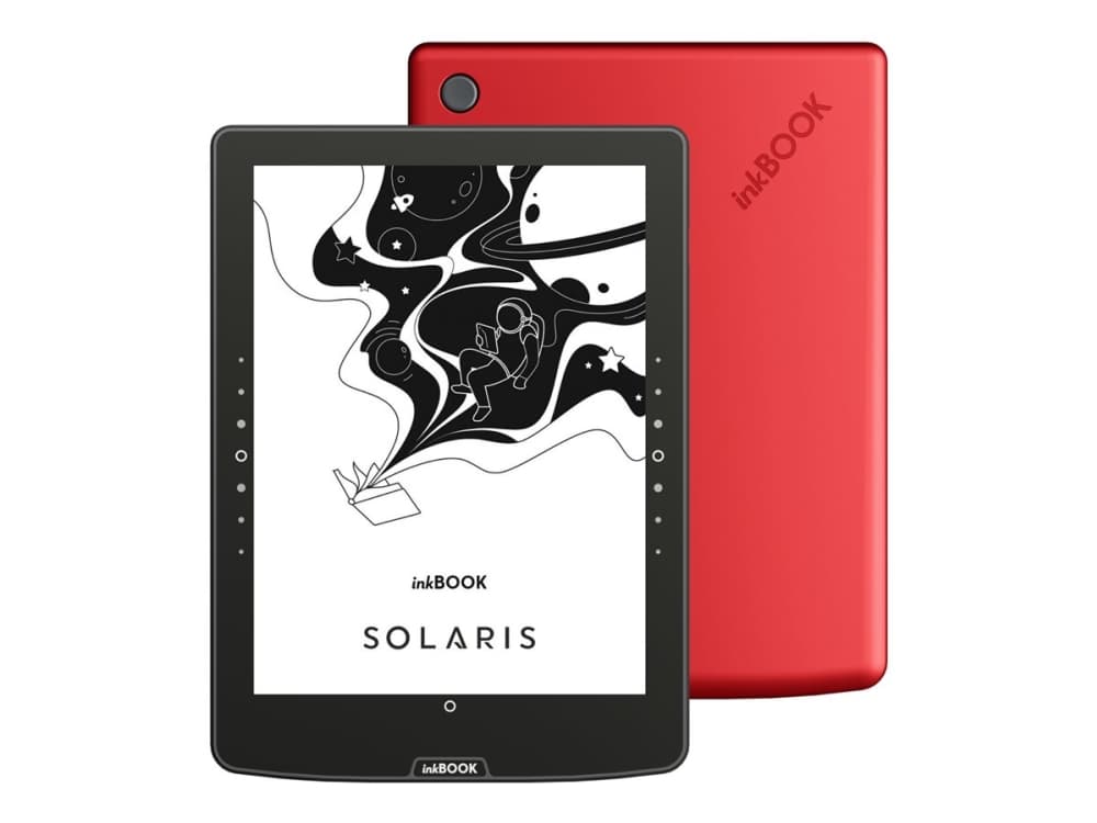 InkBOOK Solaris RED 6 e-kirjojen lukulaite, jossa on Legimi, Empik Go, Kindle-sovellukset
