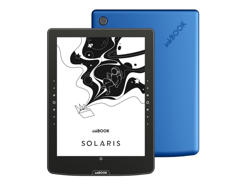 InkBOOK Solaris BLUE 6 e-kirjojen lukulaite, jossa on Legimi, Empik Go, Kindle-sovellukset