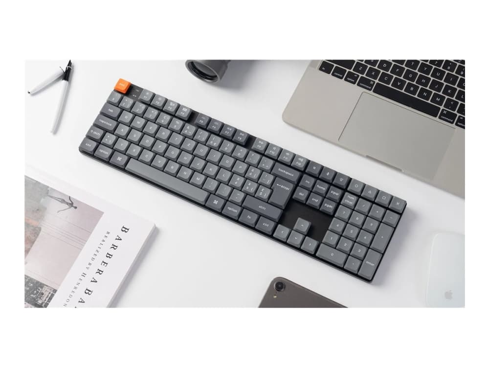 Keychron K5 MAX trådlös Tri-Mode Hot Swap QMK/VIA Gateron Low Profile Brown