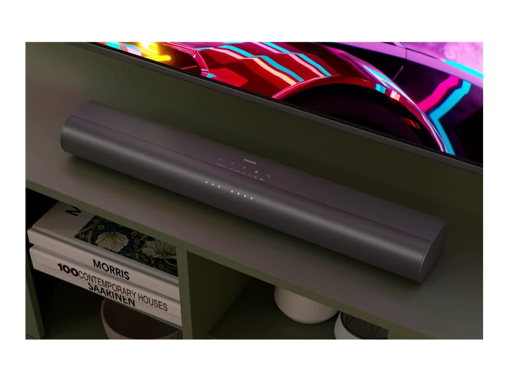Philips TAB6100/10, 2.1 kanavaa, 80 W, DTS Virtual:X, DTS:X, Dolby Atmos, Dolby Digital Plus, Dolby MAT, Elokuva, Musiikki, Urheilu, 200 W, 6 O