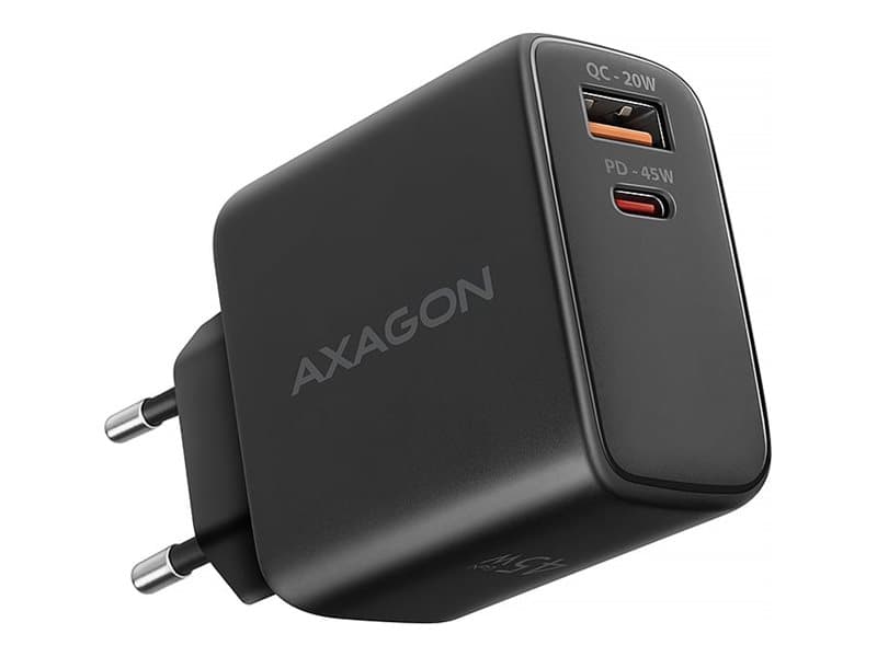 AXAGON ACU-PQ45 QC 3.0, 4.0 / AFC / FCP / PPS / PD, 45W, musta