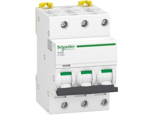 Automatsikring iC40N 3 Pol C-karakteristik 16A 6/10kA brydeevne Icu Icu