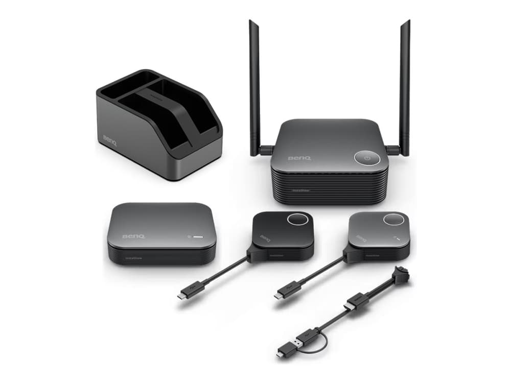 BenQ InstaShow VS25, Työpöytä, musta, Ulkoinen, 2 dBi, 802.11a, 802.11b, , Wi-Fi 4 (802.11n), Wi-Fi 5 (802.11ac), Wi-Fi 6 (802.11ax), 2400 Mbit/s