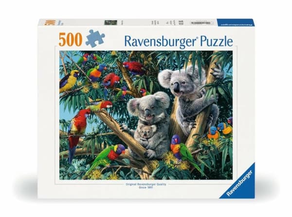 Ravensburger palapeli 500 palaa - Koalat puun päällä