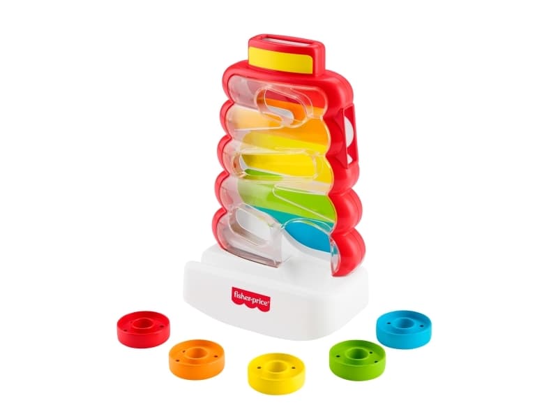 Fisher-Price Drop Through Rock-A-Stack, 0,75 vuosi/vuosia, Muovi, Monivärinen