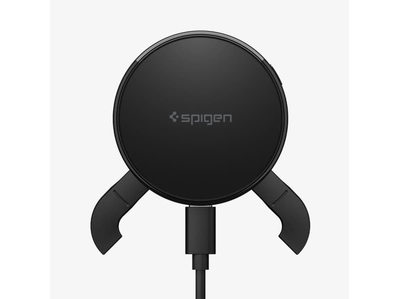 Spigen EV25MFAQ, Automaattinen, USB, Langaton lataus, Musta