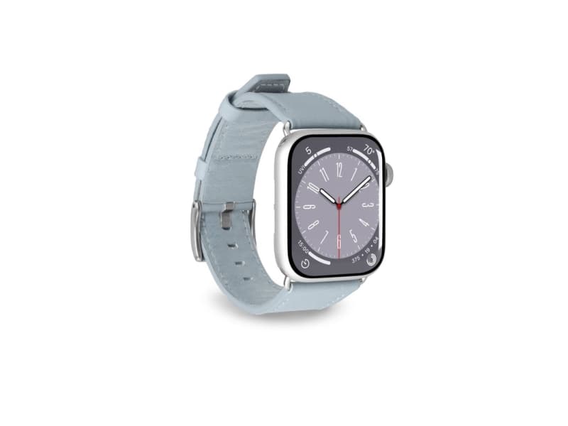 PURO PUAW40ECLASSICLBLUE, Kellon hihna, Apple, Apple Watch, Nahka, Metalli, Hopea