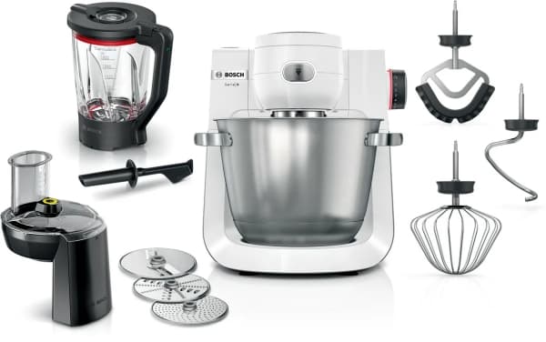 Bosch Serie 6 MUMS6EW22, 5,5 L, valkoinen, kääntyvä, 3,5 kg, 3,5 kg, 1,1 m