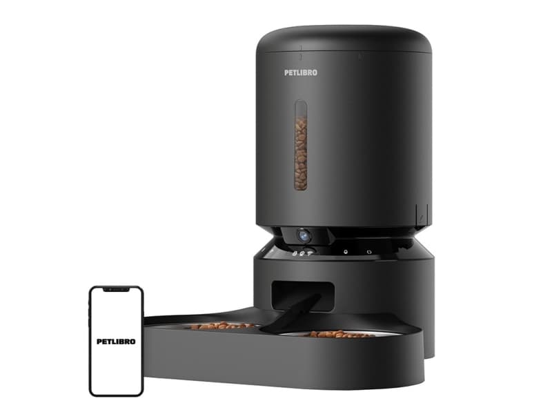 Petlibro Granary camera kama dispenser with double bowl, 5L (juodas)
