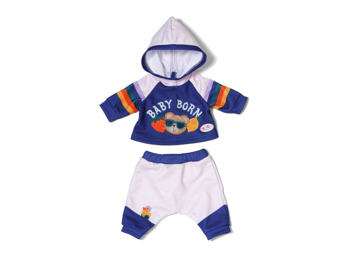 BABY born Jogging Suit Navy 43cm, Nuken vaatesetti, 3 vuosi/vuosia