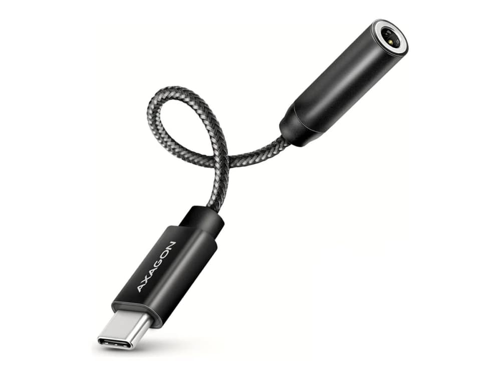 AXAGON ADA-HC USB-C ja 3,5 mm (F) liitin, teräväpiirto-DAC, 32-bittinen 384 kHz äänisovitin