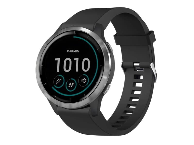FIXED Silikonihihna Garmin QuickFit Silikonihihna 20mm musta