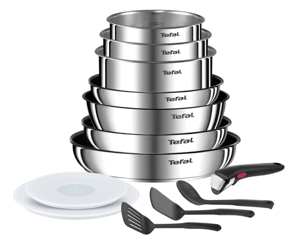 Tefal Ingenio keittiöhanat, 13 kpl, induktio, ruostumaton teräs, kestävä, tarttumaton, Emotion on L897DS04