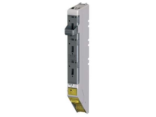 ABB SLD 00 3-polede sikringsafbryderliste DIN 00 til Kabeldon, 1-afgang 160A NH00, 4 moduler. Nul klemme bestilles særskilt.