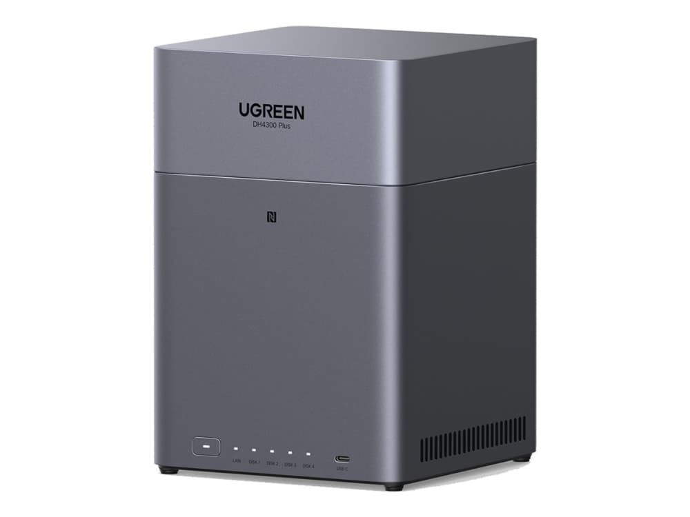 UGREEN NASync DH4300 Plus - NAS-server - 4 bays - SATA 6Gb/s - RAID 0, 1, 5, 6, 10, JBOD - RAM 4 GB - 2.5 Gigabit Ethernet *Diskless version*