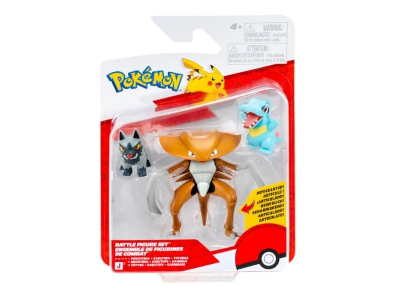 Pokémon Battle Figure 3-pack: Poochyena/Totodile/Kabuto