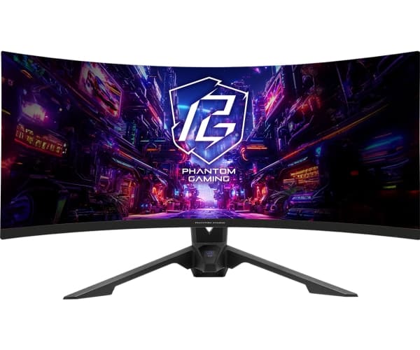 Asrock PG34QRT3A, 86,4 cm (34), 3440 x 1440 pikseliä, Wide Quad HD, OLED, Musta