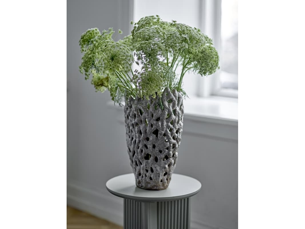 BLOOMINGVILLE Eunice Deco maljakko, valkoinen, kivitavaraa