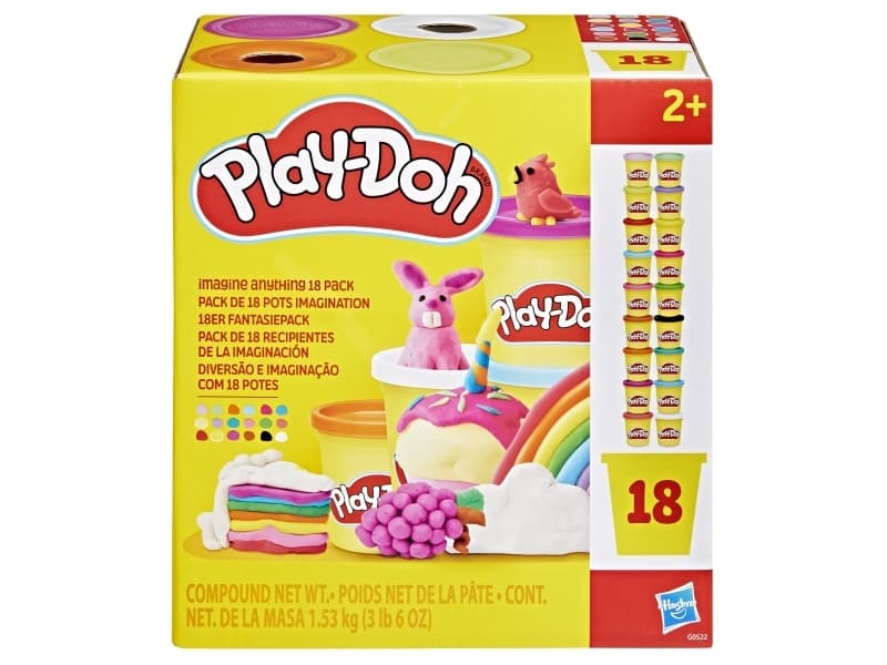Play-Doh Imagine Anything 18 purkin pakkaus, 2 vuosi/vuosia, Polypropeeni (PP), Polyeteeni, 3 kpl