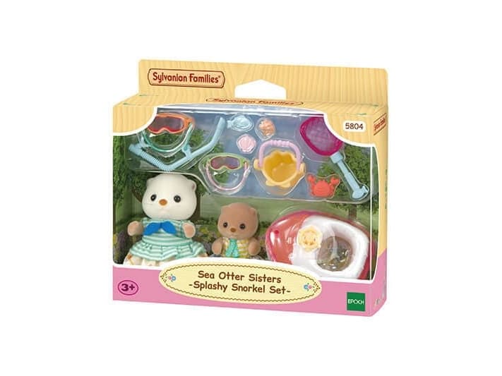 Sylvanian Families Sea Otter Sisters-Splashy Snorkel Set-