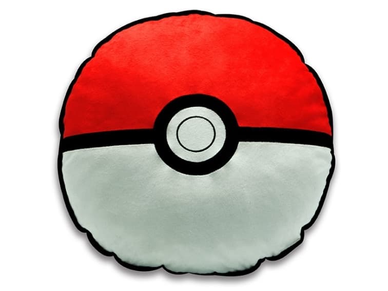ABYstyle Pokémon, Punainen, Valkoinen, Pyöreä, Polyesteri, Koristetyyny