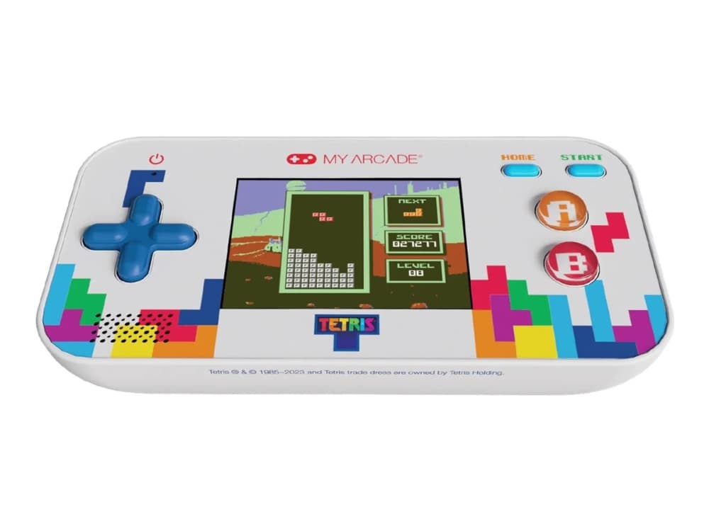 My Arcade Tetris Gamer V, Monivärinen, D-pad, Ohjauspainikkeet, Kotipainike, Käynnistyspainike, Painikkeet, 6,35 cm (2.5), USB Type-C, Akku