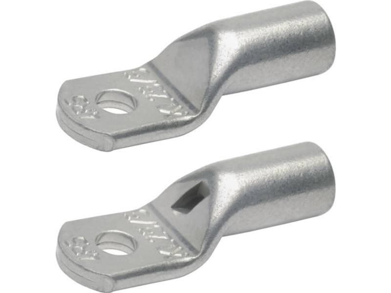 KLAUKE Kaapelikorvakkeet CU 16 mm² pultin reikä Ø6, 0mmluokan 2 johtimen pituus 27mm keskireiästä alkaen