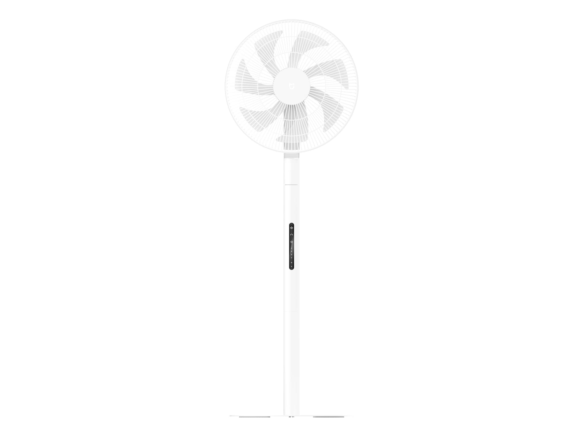 Xiaomi Mijia Smart Standing Fan Pro Slim, Kotitaloustuuletin lavoilla, Valkoinen, Lattia, Taulukko, Akryylinitriilibutadieenistyreeni (ABS), 63 dB, 1500 m³/h