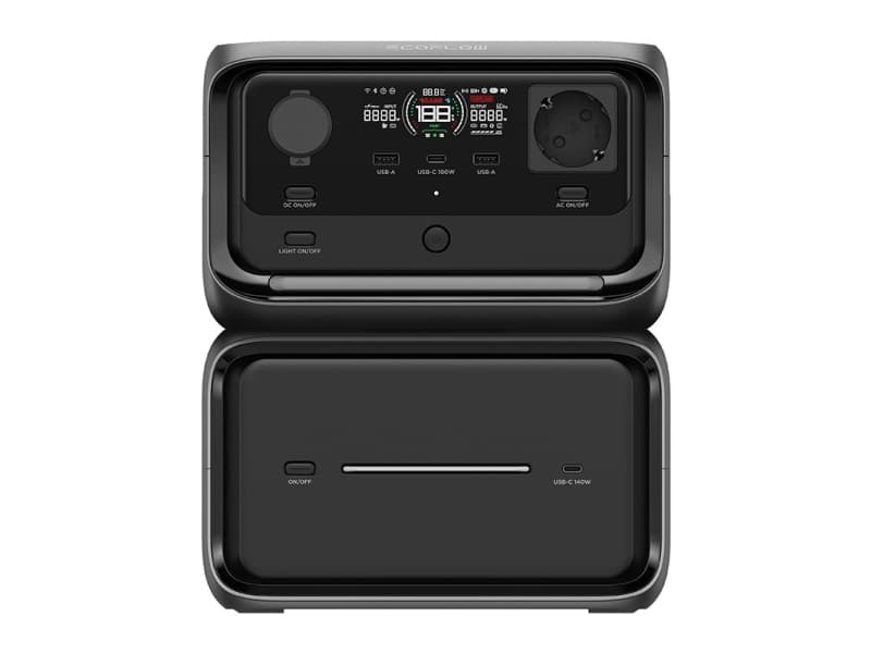 EcoFlow River 3 Max Plus 858Wh powerstation (trådlös)