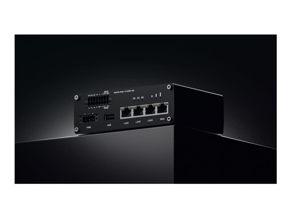 Teltonika RUTM55 - Langaton reititin - WWAN 1GbE - Wi-Fi 5 - 5G, 3G, 4G - DIN-kiskoon kiinnitettävä, seinään kiinnitettävä, uppoasennettava
