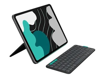 Logitech Flip Folio, QWERTZ, Sveitsi, 1,9 cm, 1 mm, Apple, iPad Pro 13-inch (M4), iPad Air 13-inch (M2 & M3)
