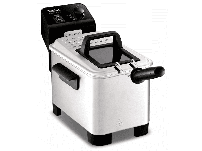 Tefal Easy Pro FR3330, 3 L, 1,2 kg, 150 °C, 190 °C, Yksi, Musta, Ruostumaton teräs