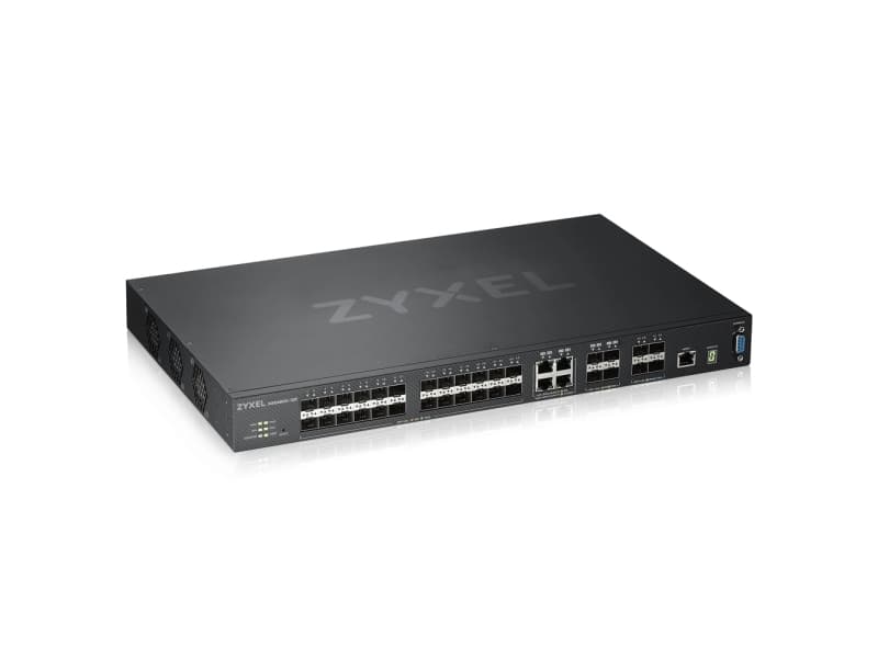 Zyxel XGS4600-32F - Kytkin - L3 - Administreret - 24 x Gigabit SFP + 4 x combo Gigabit SFP + 4 x 10 Gigabit SFP+ - monterbar på stativ